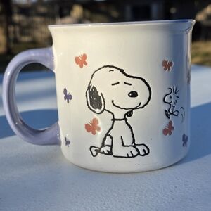 Peanuts Snoopy with Butterflies Mug Gibson Homewares Coffee Cup